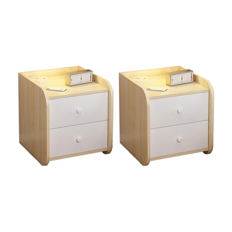 Engineered Wood Bed Nightstand Modern Accent Table Nightstand for Bedroom