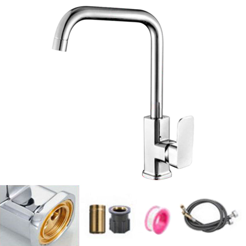 Modern Pot Filler Brass Lever Handles and Supply Lines High Arch Pot Filler Kitchen Faucet