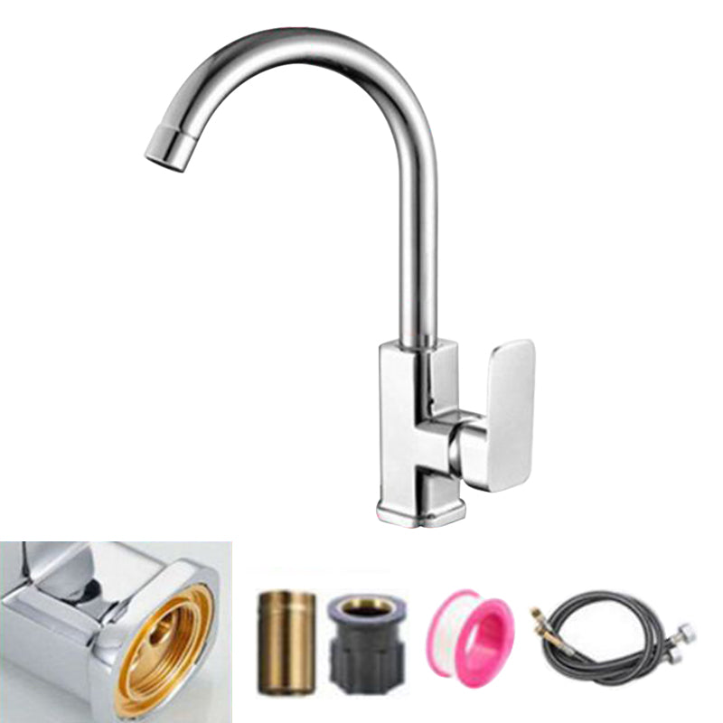 Modern Pot Filler Brass Lever Handles and Supply Lines High Arch Pot Filler Kitchen Faucet