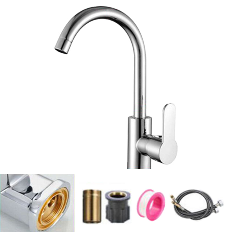 Modern Pot Filler Brass Lever Handles and Supply Lines High Arch Pot Filler Kitchen Faucet