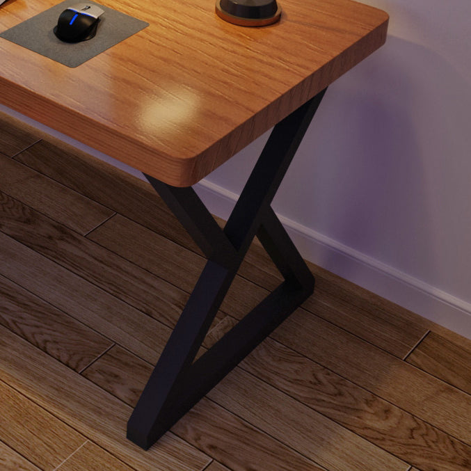 Modern Solid Wood Gaming Desk 29.53" Tall 1-shelf Computer Desk