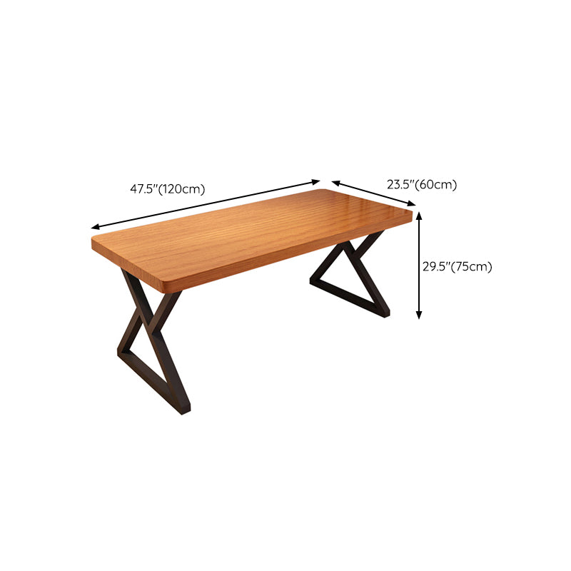 Modern Solid Wood Gaming Desk 29.53" Tall 1-shelf Computer Desk