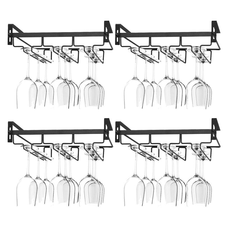 Modern Style Hanging Wine Glass Rack Metal Glass & Stemware Holder for Kitchen