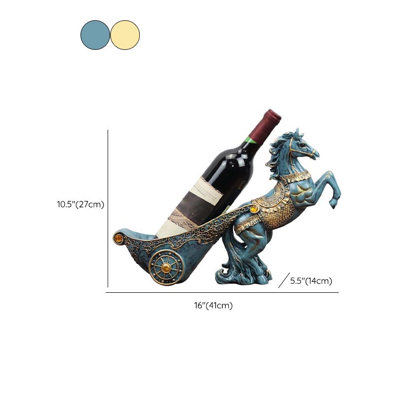 Glam Tabletop Wine Bottle Holder Resin Bottle Wine Rack for Kitchen