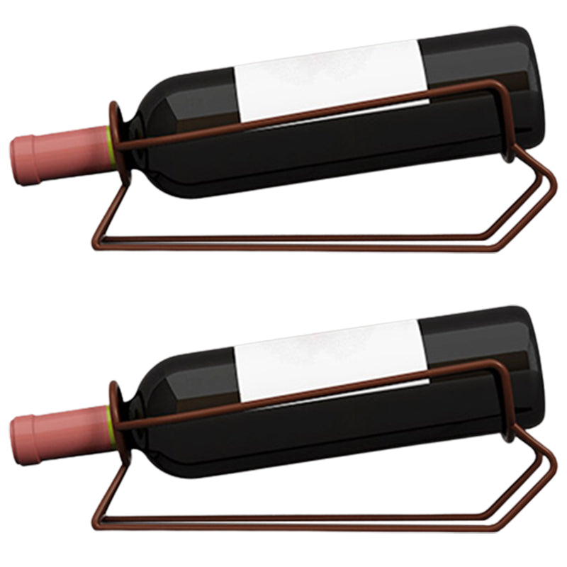 Modern Metal Wine Rack Bottle Countertop Wine Bottle Holder for Kitchen