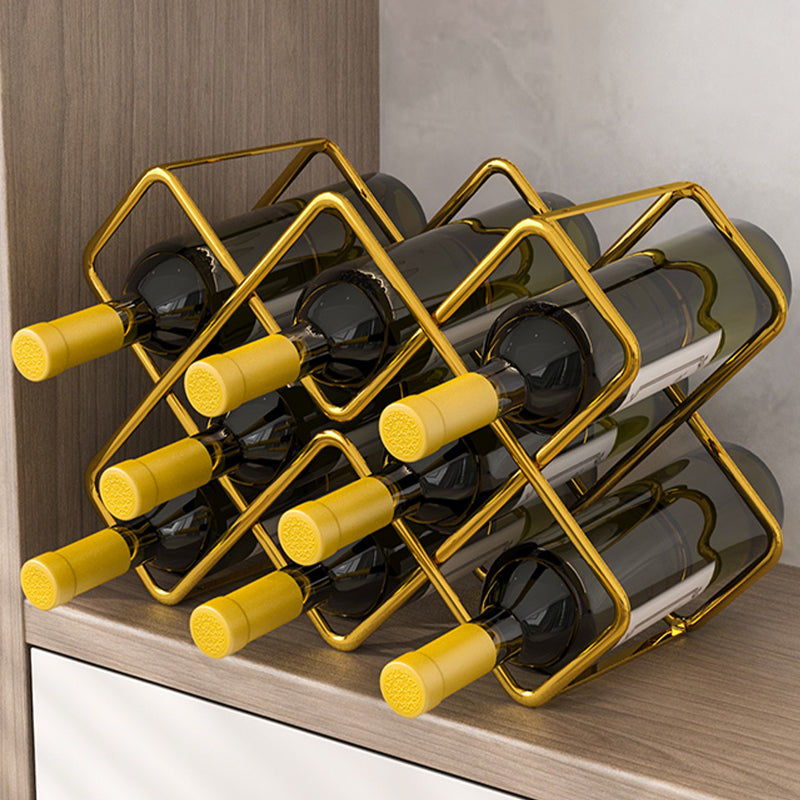 Modern Wine Bottle & Glass Rack Metal Wine Holder for Kitchen