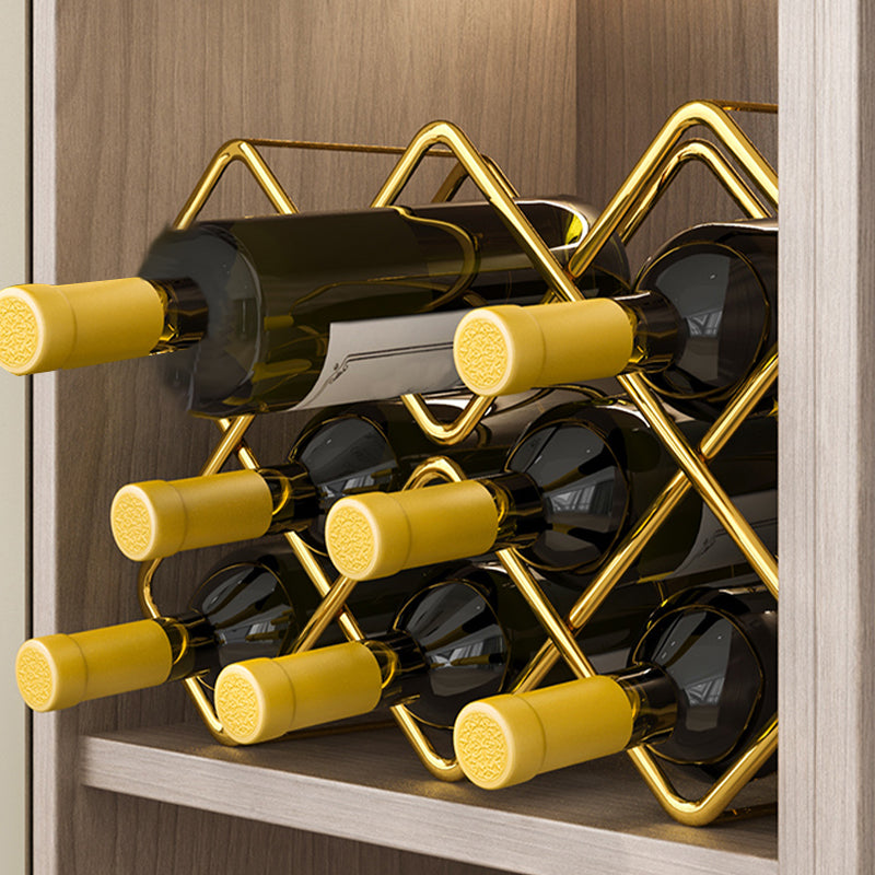 Modern Wine Bottle & Glass Rack Metal Wine Holder for Kitchen