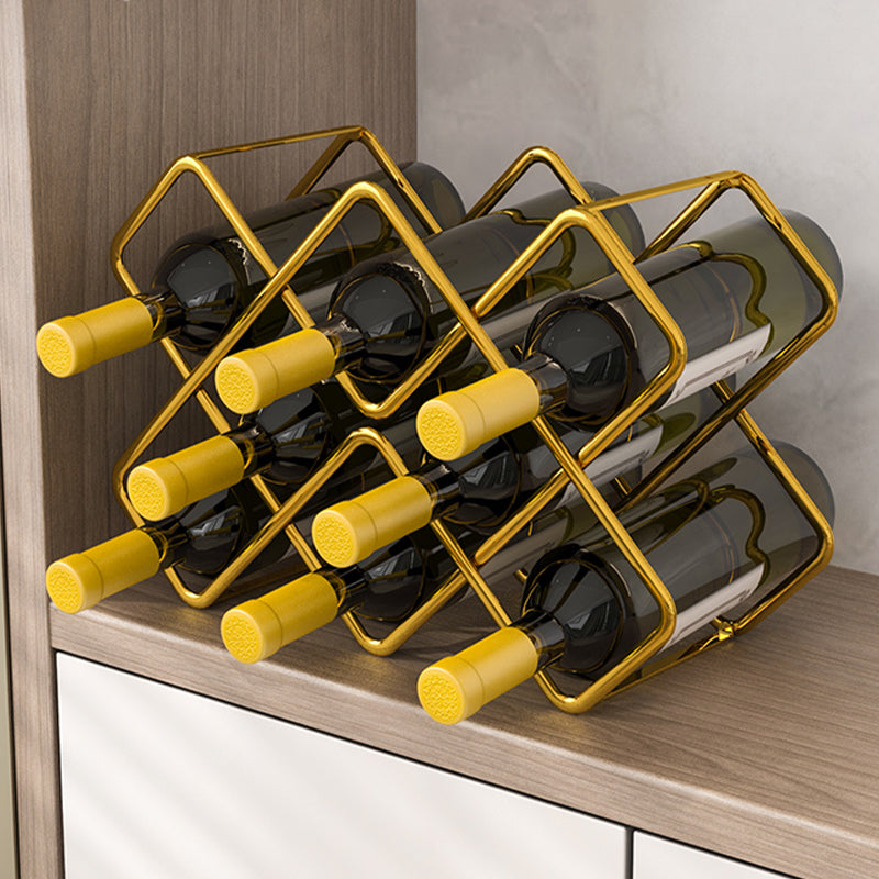 Modern Wine Bottle & Glass Rack Metal Wine Holder for Kitchen