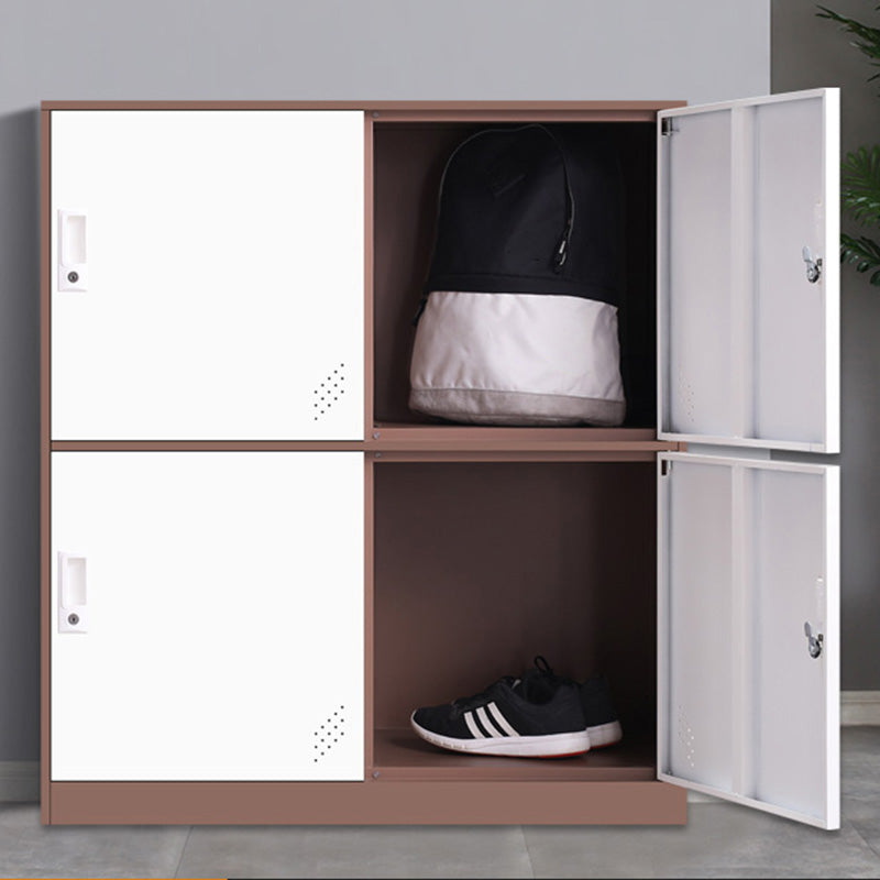 35.5"L x 15.8"W x 39.5"H Modern Wardrobe Armoire Steel Storage Cabinet