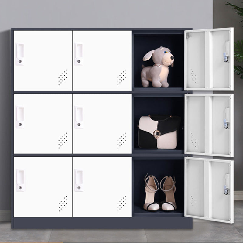 35.5"L x 15.8"W x 39.5"H Modern Wardrobe Armoire Steel Storage Cabinet