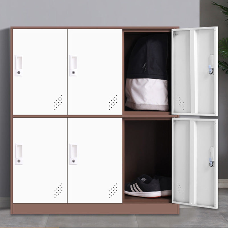 35.5"L x 15.8"W x 39.5"H Modern Wardrobe Armoire Steel Storage Cabinet