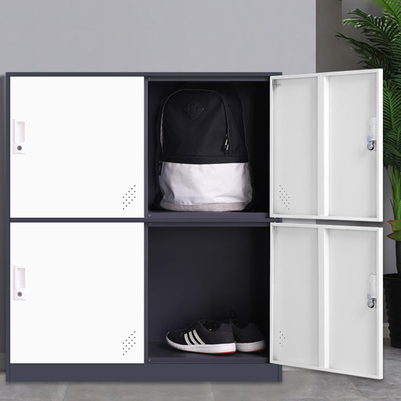 35.5"L x 15.8"W x 39.5"H Modern Wardrobe Armoire Steel Storage Cabinet