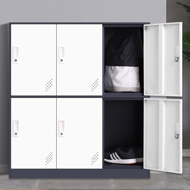 35.5"L x 15.8"W x 39.5"H Modern Wardrobe Armoire Steel Storage Cabinet