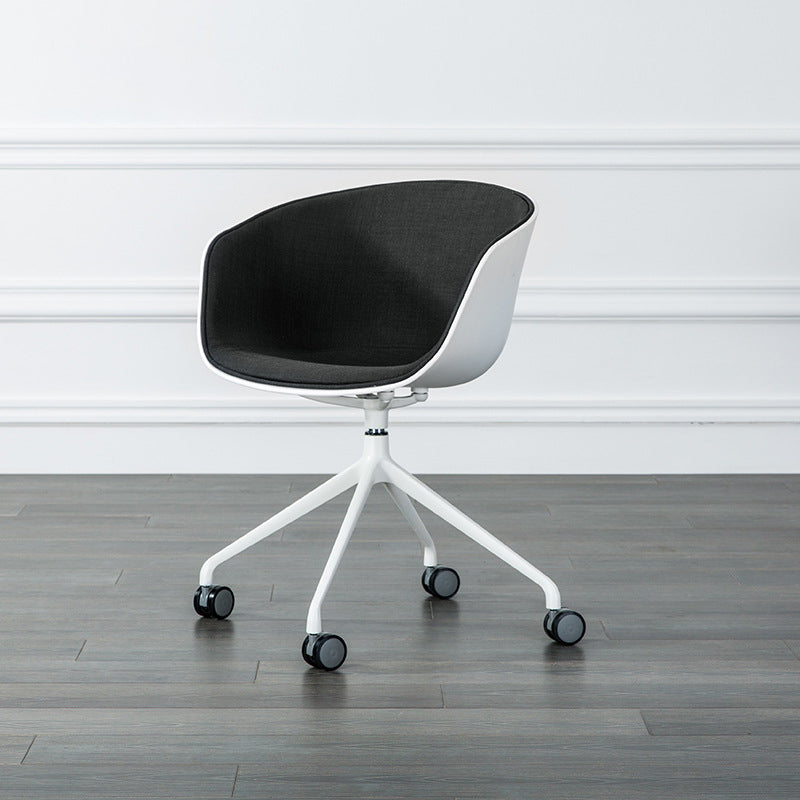 Modern Fabric Conference Chair Metal Chair with Wheels for Office