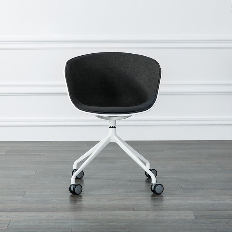 Modern Fabric Conference Chair Metal Chair with Wheels for Office