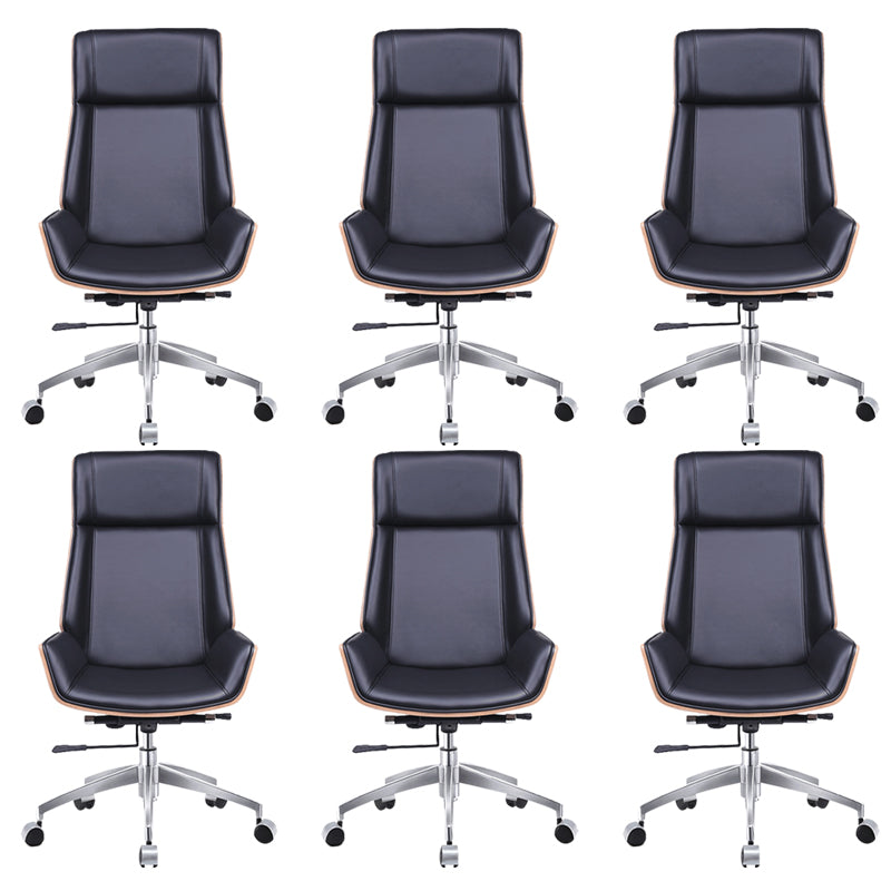 Faux Leather Managers Chair Modern Armless Upholstered Office Chair