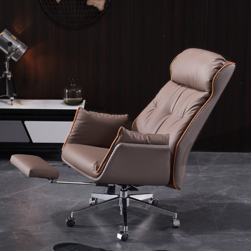 Modern Leather Managers Chair Brown Executive Chair for Office