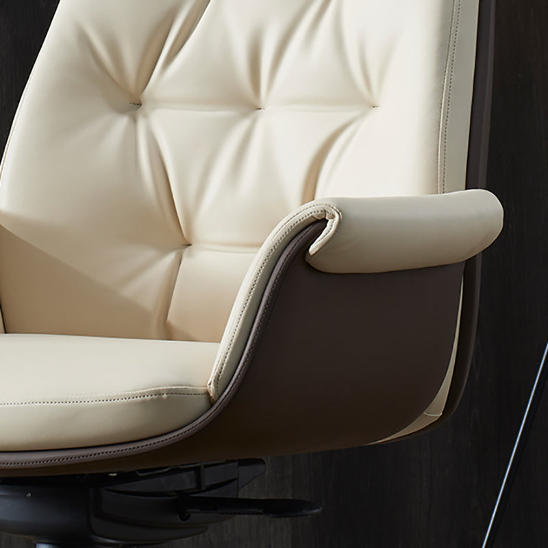 Modern Leather Managers Chair White Executive Chair for Office