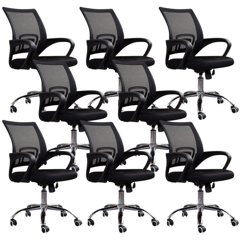 Modern Arms Included Chair Mid-Back Mesh Desk Chair for Office