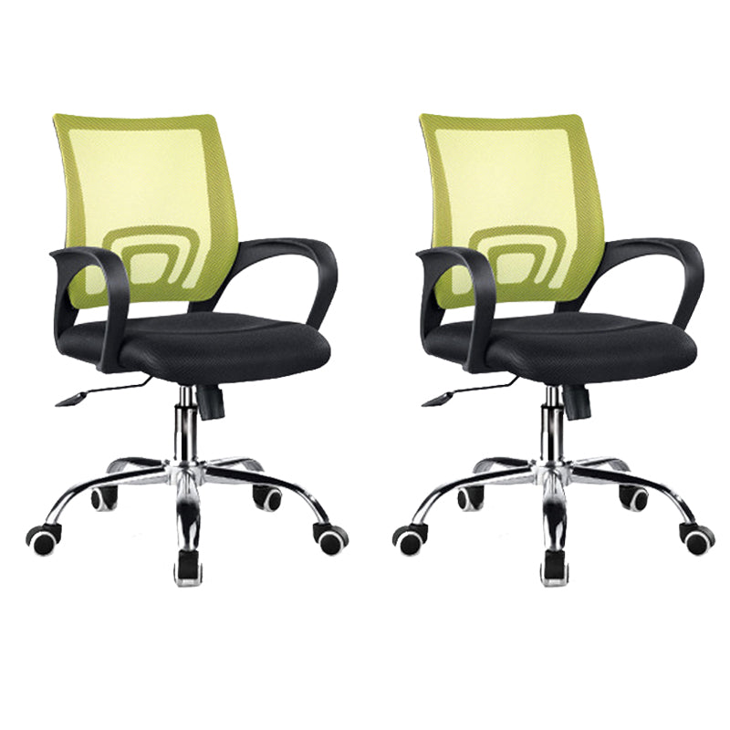 Modern Arms Included Chair Mid-Back Mesh Desk Chair for Office