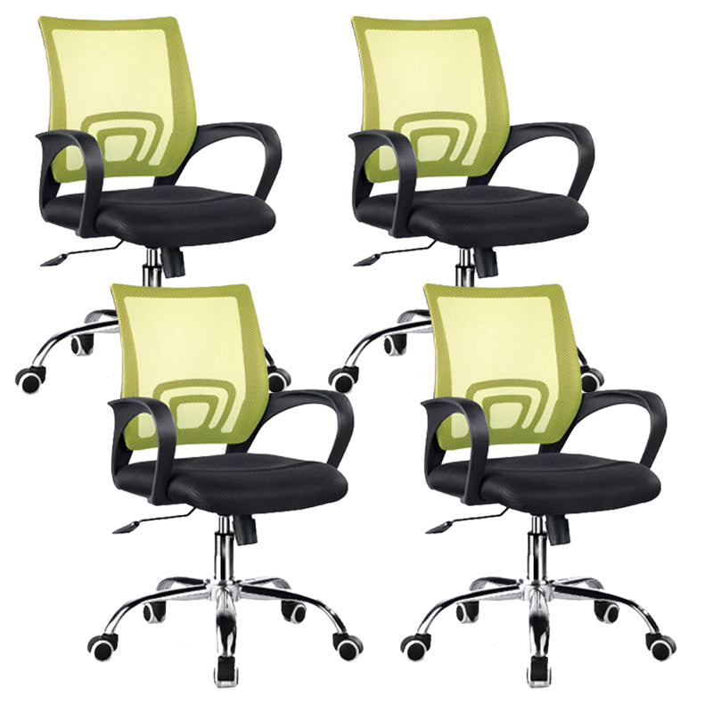 Modern Arms Included Chair Mid-Back Mesh Desk Chair for Office