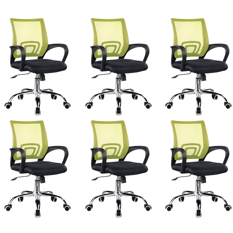 Modern Arms Included Chair Mid-Back Mesh Desk Chair for Office