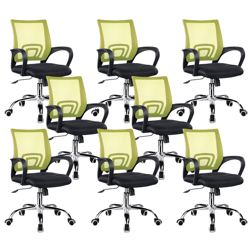 Modern Arms Included Chair Mid-Back Mesh Desk Chair for Office