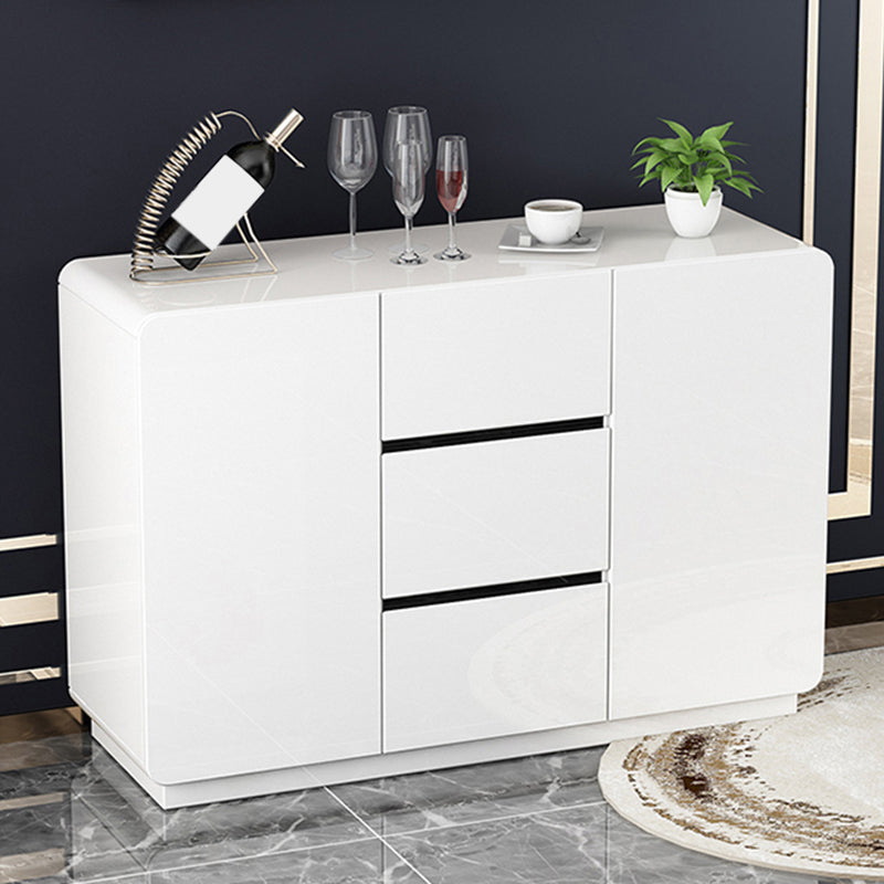 Glam Style Side Board Wood Dining Buffet with Cabinets and Drawers