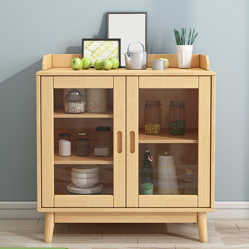 Contemporary Style Buffet Sideboard Wood Side Board with Cabinets