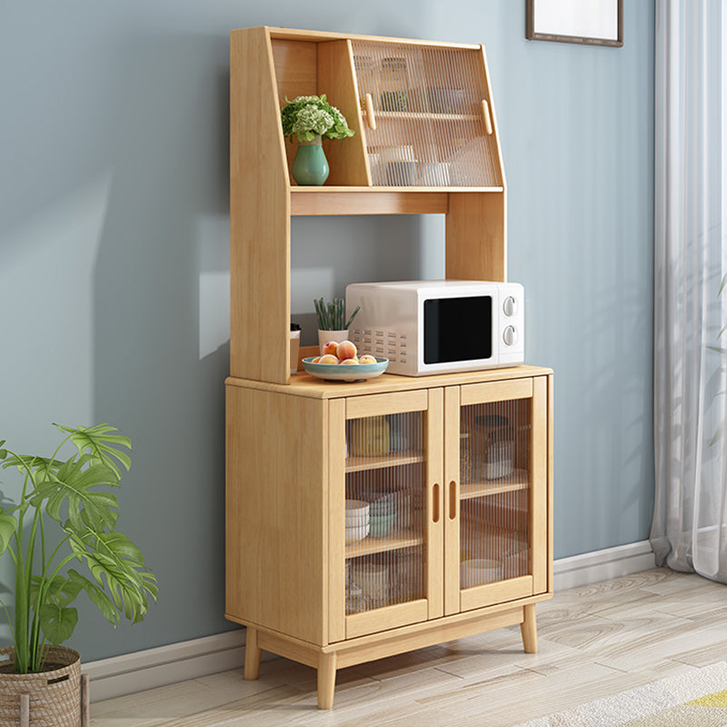 Contemporary Style Buffet Sideboard Wood Side Board with Cabinets