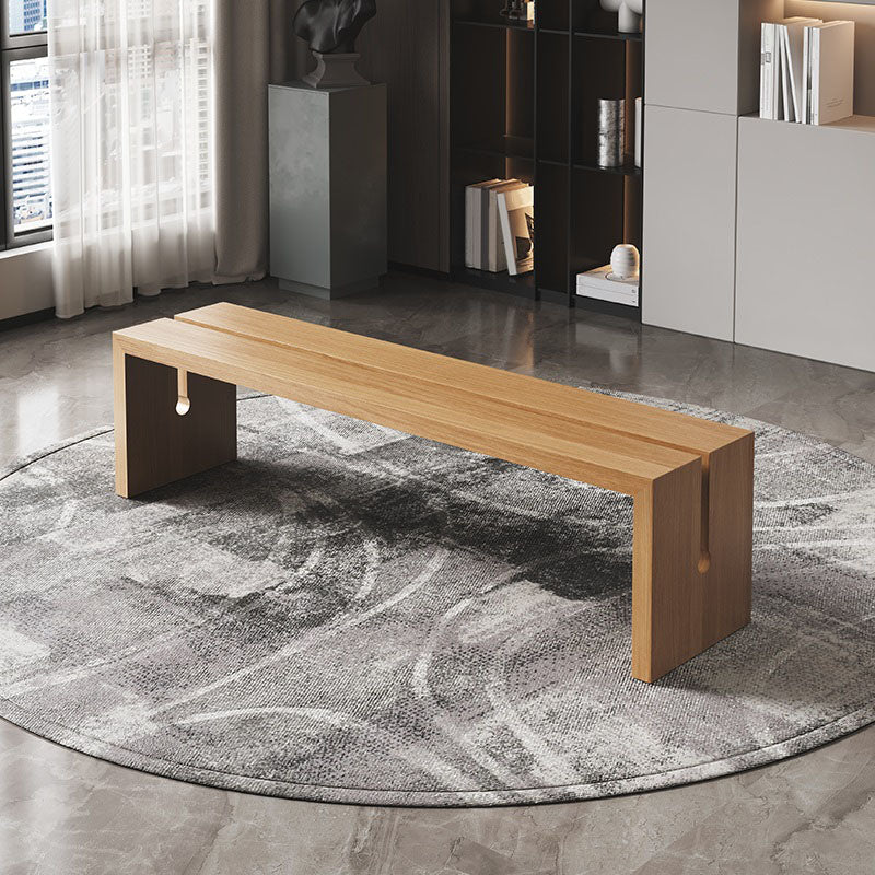 13.65" W Bedroom Bench Modern Style Solid Wood Seating Bench