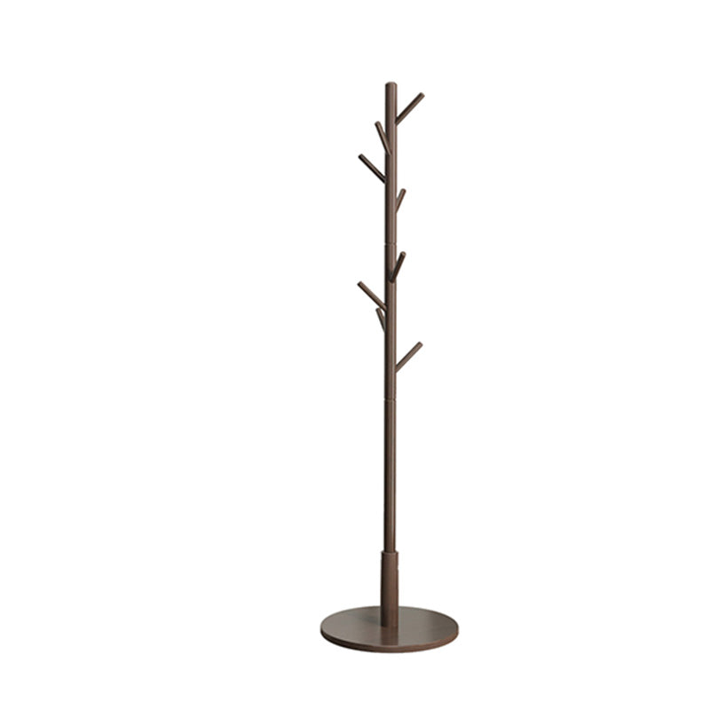 Contemporary Hall Tree Wood Framed Free Standing with Hooks Entryway Kit