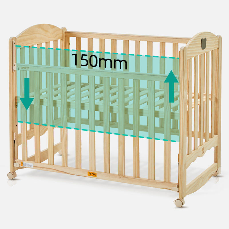 Modern Kids Bed Mattress Included Toddler Bed with Guardrails