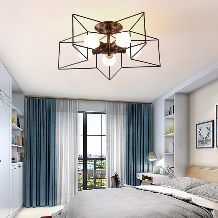 Modern Flush Mount Ceiling Fixture 5 Light Flush Ceiling Lights for Bedroom