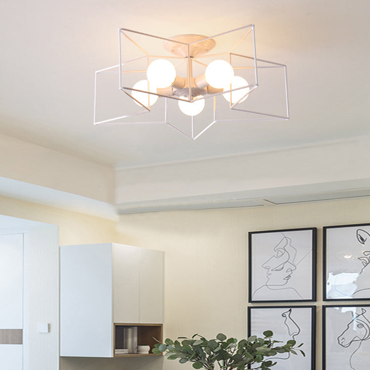 Modern Flush Mount Ceiling Fixture 5 Light Flush Ceiling Lights for Bedroom