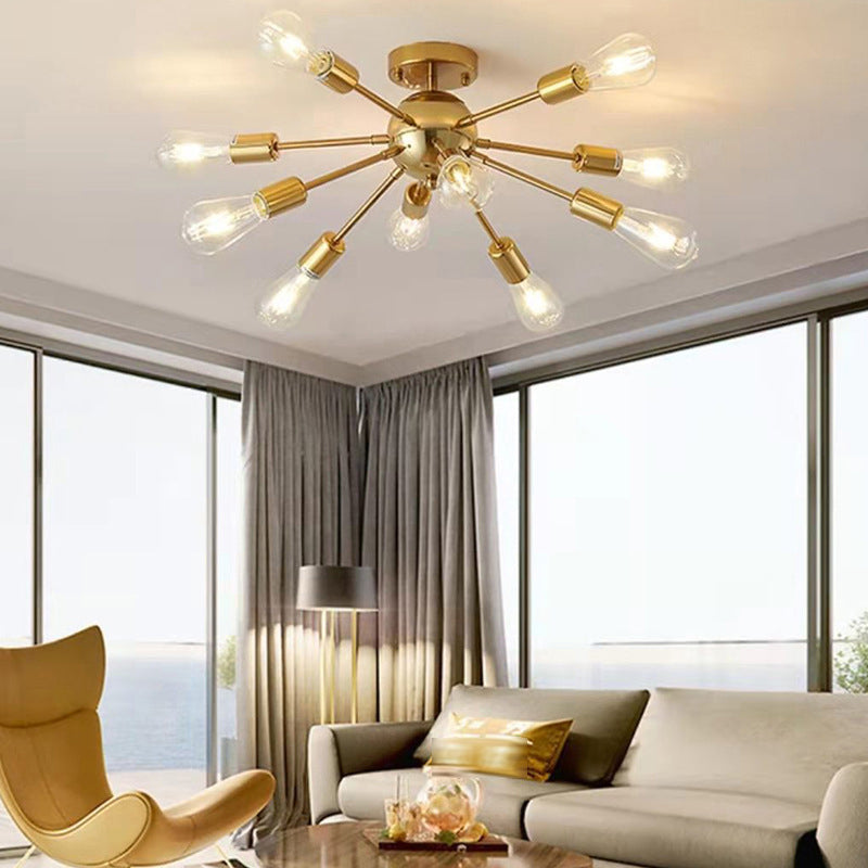 Modern Flush Mount Ceiling Fixture Metal Flush Ceiling Lights for Dining Room