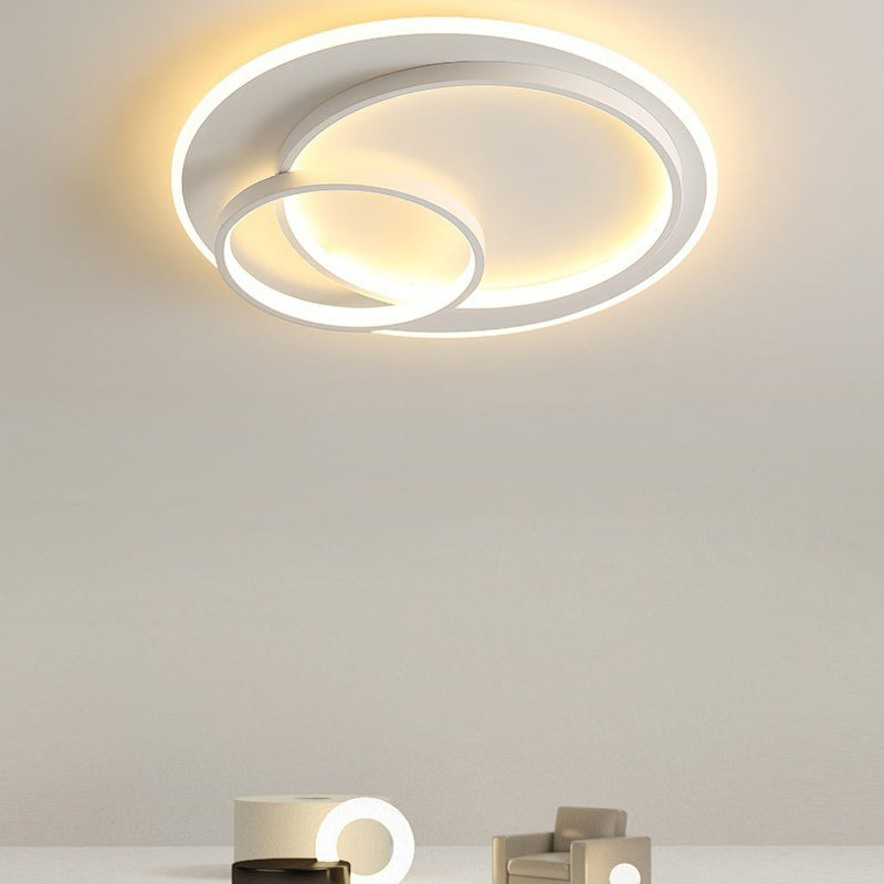 Modernism LED Ceiling Light White Flush Mount Lighting for Hallway