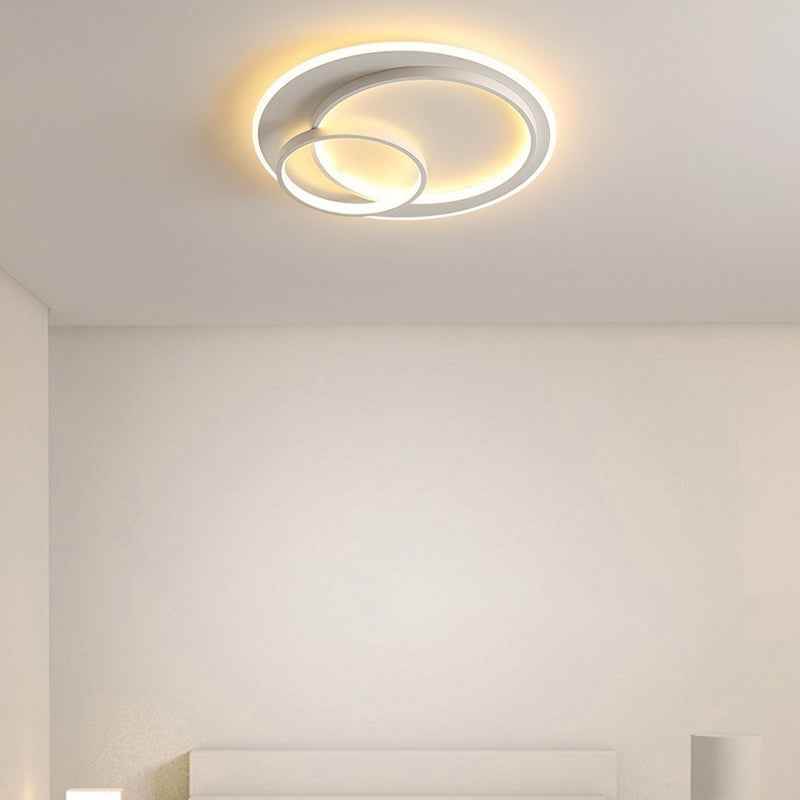 Modernism LED Ceiling Light White Flush Mount Lighting for Hallway