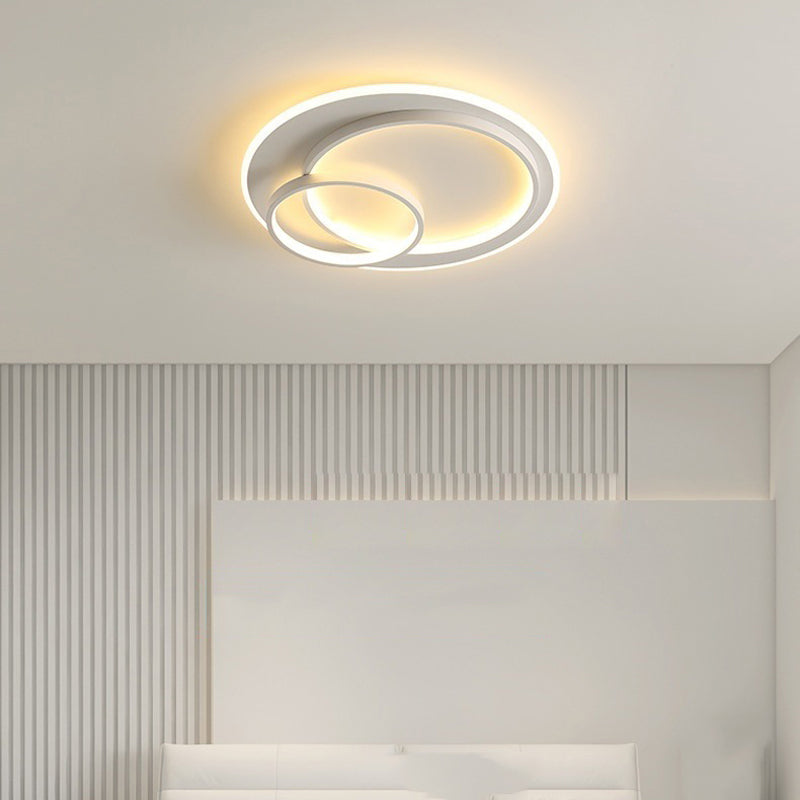 Modernism LED Ceiling Light White Flush Mount Lighting for Hallway