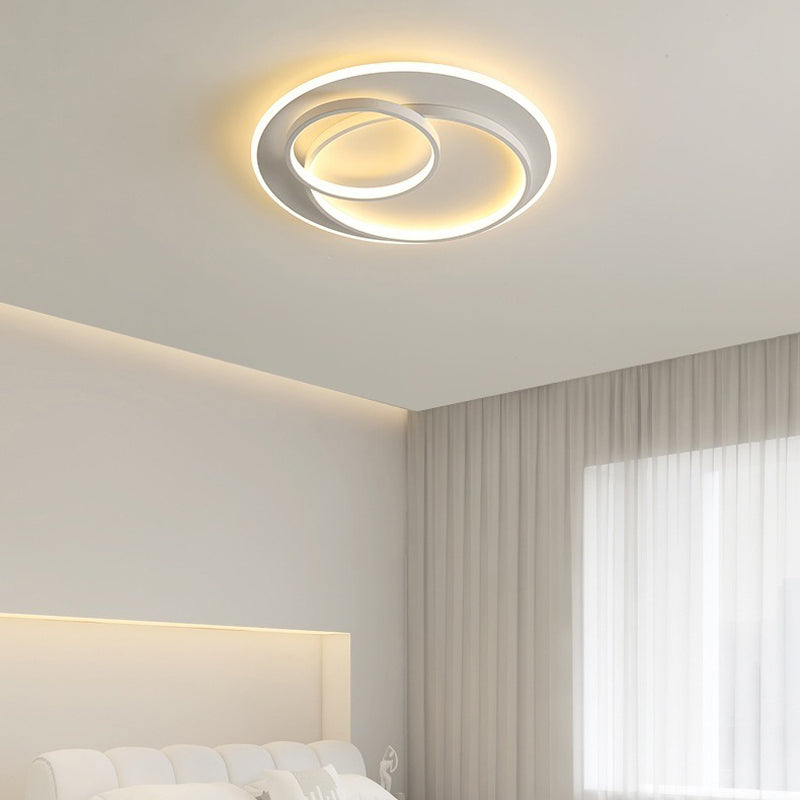 Modernism LED Ceiling Light White Flush Mount Lighting for Hallway