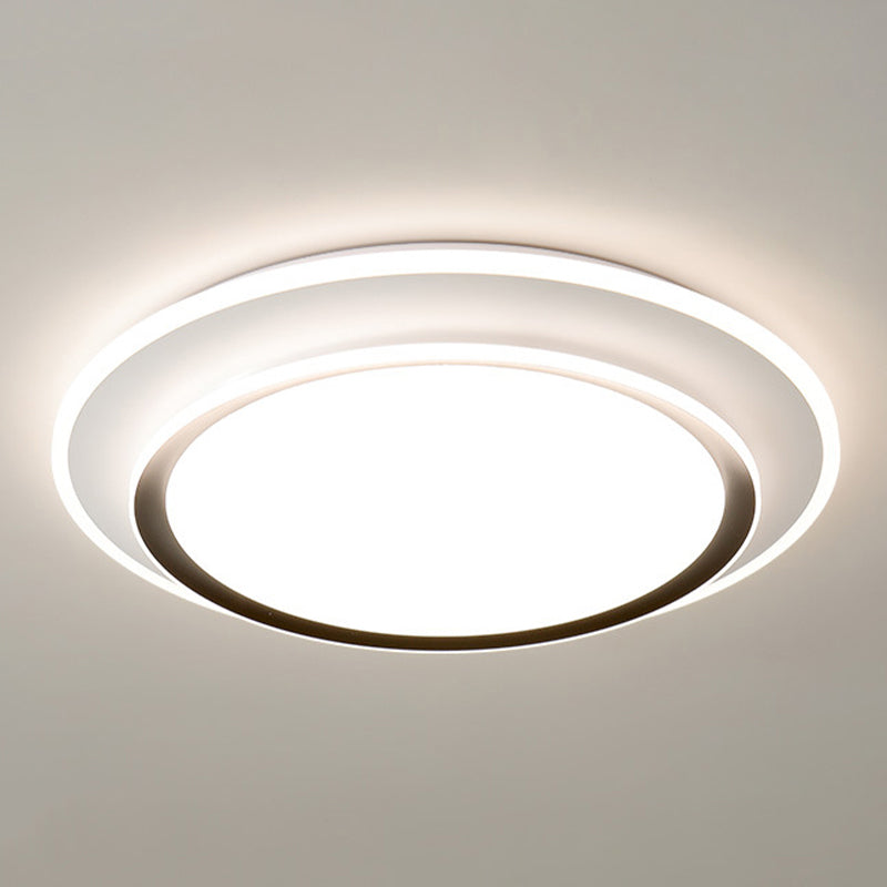 LED Black/white Ceiling Light Contemporary Flush Mount Lighting for Home