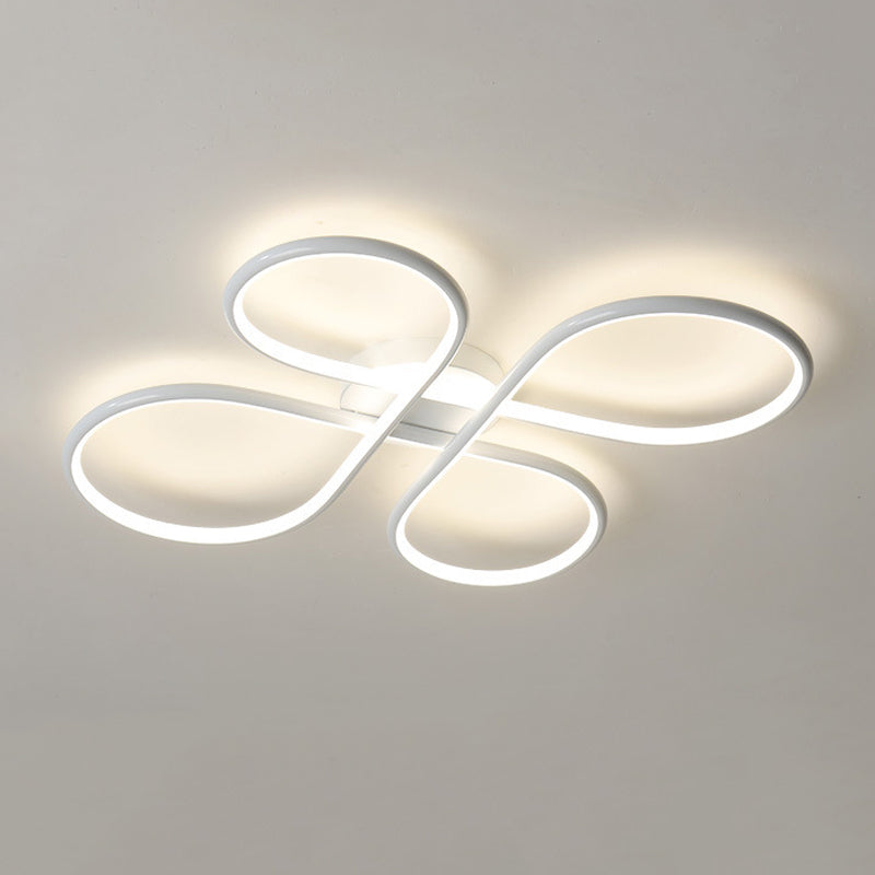 Contemporary Flush Mount Lighting LED White Ceiling Light for Room Foyer