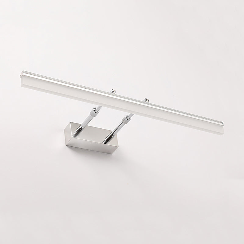 Modern Simple Vanity Light Rectangle Shape Scalable Vanity Lamp for Shower Room