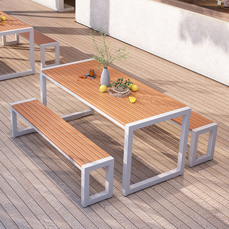 Industrial 1/2/3/5/7 Pieces Dining Set Reclaimed Wood Dining Table Set for Outdoor