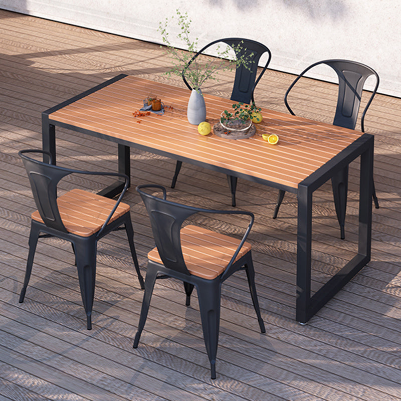 Industrial 1/2/3/5/7 Pieces Dining Set Reclaimed Wood Dining Table Set for Outdoor