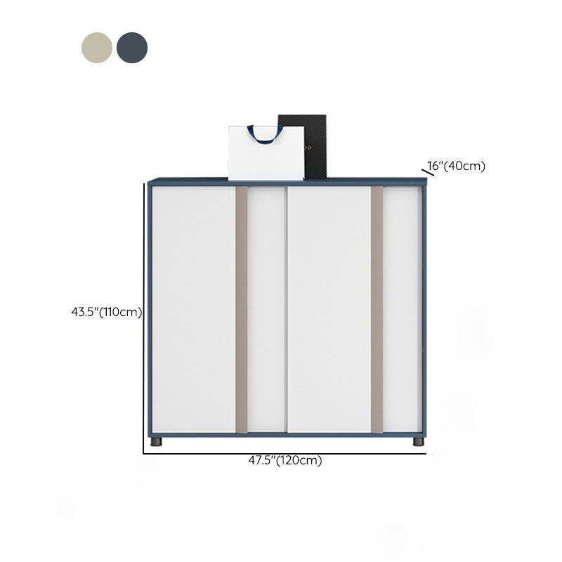 Coastal Lateral File Cabinet Color Block Filing Cabinet for Home or Office