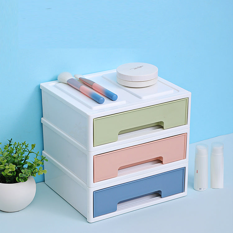 Coastal Plastic Cabinet Lateral Filing Cabinet with Drawers for Home and Office