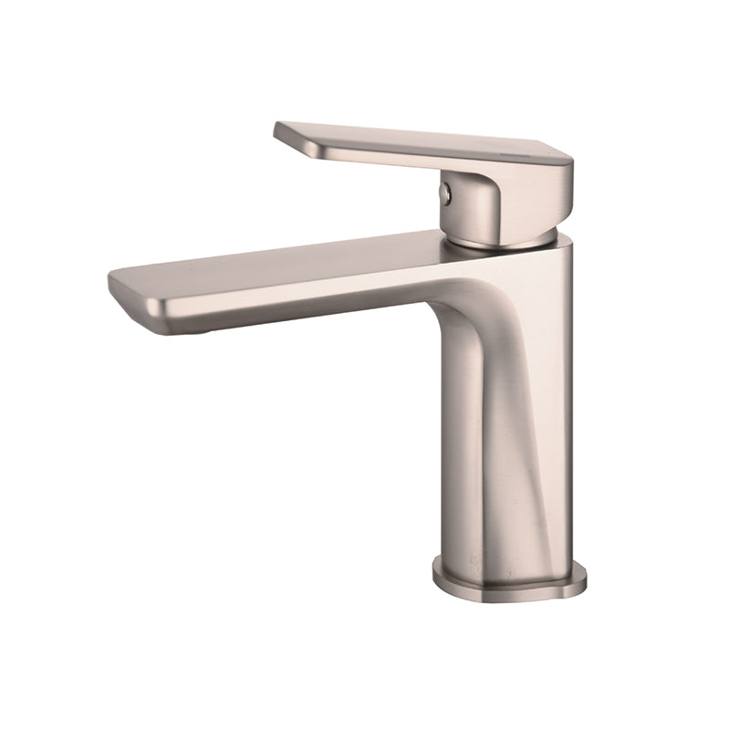 Modern Copper Vessel Faucet Pure Color Lever Handles Low Arc Vessel Faucet