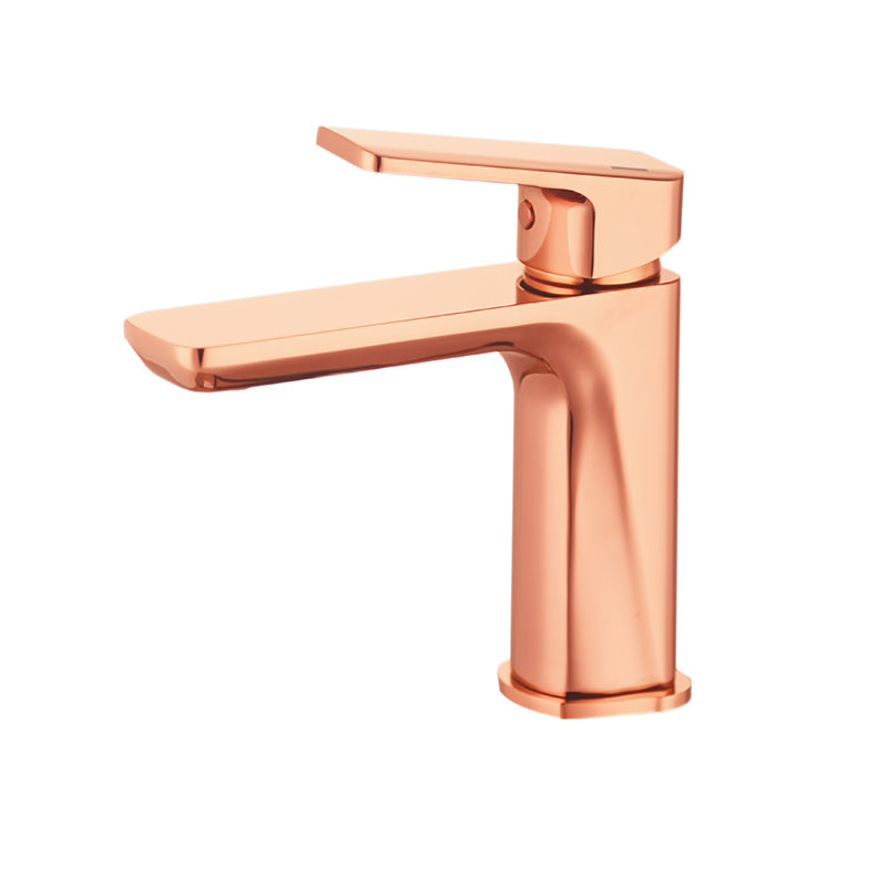 Modern Copper Vessel Faucet Pure Color Lever Handles Low Arc Vessel Faucet