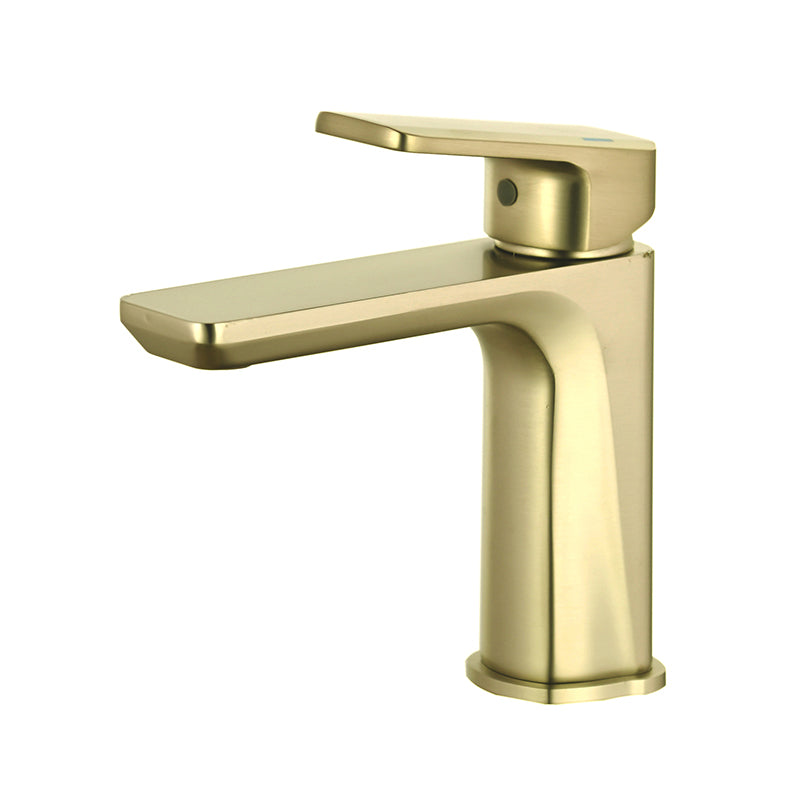 Modern Copper Vessel Faucet Pure Color Lever Handles Low Arc Vessel Faucet